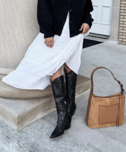 SAMSIN BOOTS BLACK LEATHER(Samsin Boots Black Leather) 5 SAMSIN BOOTS BLACK LEATHER(Samsin Boots Black Leather) -Dolce Vita Sale Store 12 1