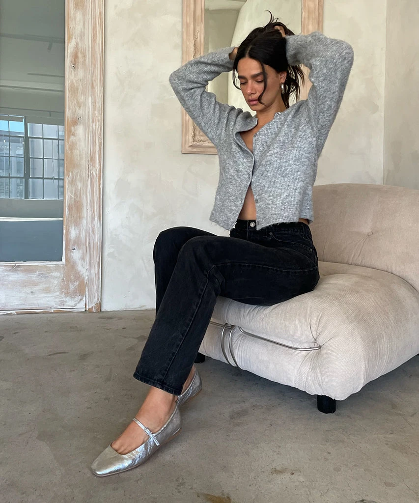 REYES BALLET FLATS SILVER DISTRESSED LEATHER(Reyes flats silver distressed leather) REYES BALLET FLATS SILVER DISTRESSED LEATHER(Reyes Flats Silver Distressed Leather) -Dolce Vita Sale Store 13 f156247b 14c9 405d 93ef 980ef41a3570