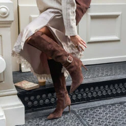 KINZY BOOTS DK BROWN SUEDE(Kinzy Boots Dk Brown Suede) -Dolce Vita Sale Store 14 b917de10 7bba 4aa2 8127 6e91eda57dcf