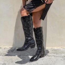 MIRLA BOOTS BLACK LEATHER(Mirla Boots Black Leather) 15 MIRLA BOOTS BLACK LEATHER(Mirla Boots Black Leather) -Dolce Vita Sale Store 40stepholejn MIRLA BLACK 5