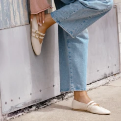 BAYLEE BALLET FLATS IVORY LEATHER(Baylee Ballet Flats Ivory Leather) 7 BAYLEE BALLET FLATS IVORY LEATHER(Baylee Ballet Flats Ivory Leather) -Dolce Vita Sale Store 40theguardianmgmt BAYLEE IVORY 2