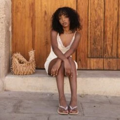 BARTY SANDALS SILVER METALLIC LEATHER(Barty Sandals Silver Metallic Leather) -Dolce Vita Sale Store BARTYSILVER4