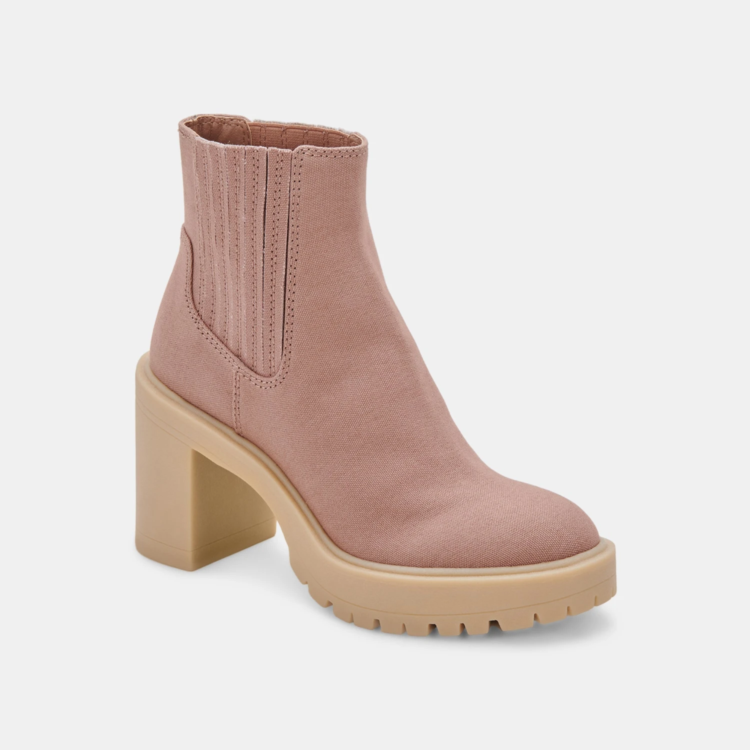 CASTER BOOTIES CAFE CANVAS(Caster booties in cafe canvas) CASTER BOOTIES CAFE CANVAS(Caster Booties In Cafe Canvas) -Dolce Vita Sale Store DOLCEVITA BOOTIES CASTER CAFE CANVAS 01