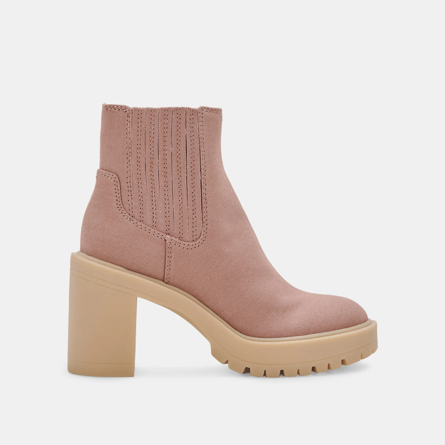 CASTER BOOTIES CAFE CANVAS(Caster booties in cafe canvas) CASTER BOOTIES CAFE CANVAS(Caster Booties In Cafe Canvas) -Dolce Vita Sale Store DOLCEVITA BOOTIES CASTER CAFE CANVAS 02