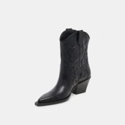 RIMONA BOOTIES BLACK LEATHER(Rimona Booties Black Leather) 7 RIMONA BOOTIES BLACK LEATHER(Rimona Booties Black Leather) -Dolce Vita Sale Store DOLCEVITA BOOTS ANGEL BLACKLEATHER08