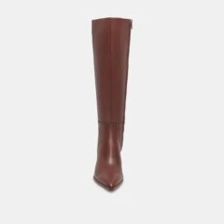 AUGGIE NARROW CALF BOOTS CHOCOLATE LEATHER(Auggie Narrow Calf Boots Chocolate Leather) -Dolce Vita Sale Store DOLCEVITA BOOTS AUGGIE CHOCOLATELEATHER 04 352d7450 33a9 40c5 9dc7 54e700c4d02a