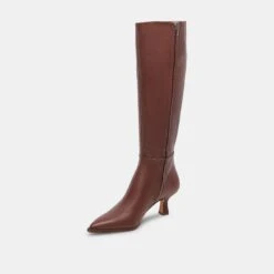 AUGGIE NARROW CALF BOOTS CHOCOLATE LEATHER(Auggie Narrow Calf Boots Chocolate Leather) -Dolce Vita Sale Store DOLCEVITA BOOTS AUGGIE CHOCOLATELEATHER 08 919401df d4a0 4a88 9107 49c1513069e6