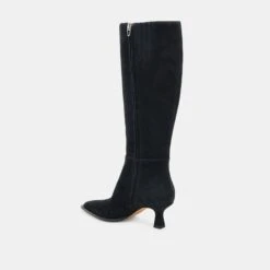 AUGGIE WIDE CALF BOOTS ONYX SUEDE(Auggie Wide Calf Boots Onyx Suede) 8 AUGGIE WIDE CALF BOOTS ONYX SUEDE(Auggie Wide Calf Boots Onyx Suede) -Dolce Vita Sale Store DOLCEVITA BOOTS AUGGIE ONYX SUEDE 09