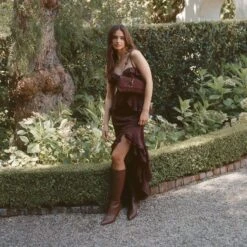 AUGGIE NARROW CALF BOOTS CHOCOLATE LEATHER(Auggie Narrow Calf Boots Chocolate Leather) -Dolce Vita Sale Store DOLCEVITA BOOTS AUGGIE CHOCOLATE LEATHER NARROW CALF 2