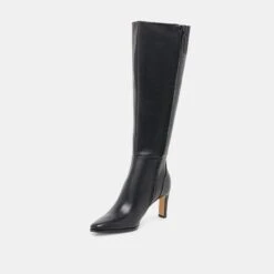 EMMI WIDE CALF BOOTS BLACK LEATHER(Emmi Wide Calf Boots Black Leather) 12 EMMI WIDE CALF BOOTS BLACK LEATHER(Emmi Wide Calf Boots Black Leather) -Dolce Vita Sale Store DOLCEVITA BOOTS EMMIWC BLACKLEATHER 01 1