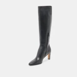 EMMI NARROW CALF BOOTS BLACK LEATHER(Emmi Narrow Calf Boots Black Leather) -Dolce Vita Sale Store DOLCEVITA BOOTS EMMI BLACKLEATHER 09 155d79e7 7092 4598 9f74 e08a9c8f2e44