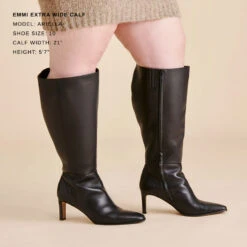 EMMI EXTRA WIDE CALF BOOTS BLACK LEATHER(Emmi Extra Wide Calf Boots Black Leather) 5 EMMI EXTRA WIDE CALF BOOTS BLACK LEATHER(Emmi Extra Wide Calf Boots Black Leather) -Dolce Vita Sale Store DOLCEVITA BOOTS EMMI BLACKLEATHER EXTRAWIDECALF 1