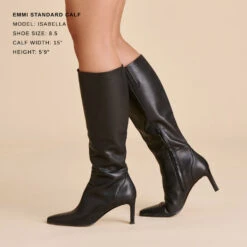 EMMI BOOTS BLACK LEATHER(Emmi Boots Black Leather) -Dolce Vita Sale Store DOLCEVITA BOOTS EMMI BLACKLEATHER 1
