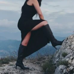 EMMI BOOTS BLACK LEATHER(Emmi Boots Black Leather) -Dolce Vita Sale Store DOLCEVITA BOOTS EMMI BLACK LEATHER