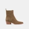 FAINT H2O BOOTIES OLIVE SUEDE(Faint H2o Booties Olive Suede) -Dolce Vita Sale Store DOLCEVITA BOOTS FAINT H2O OLIVE SUEDE H2O 02 6442f5ed 99c0 48b6 ac40 f89fedf78738
