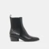 FAINT H2O BOOTIES BLACK LEATHER(Faint H2o Booties Black Leather) -Dolce Vita Sale Store DOLCEVITA BOOTS FAINTH2O BLACKLEATHERH2O 02