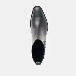 FAINT H2O BOOTIES BLACK LEATHER(Faint H2o Booties Black Leather) -Dolce Vita Sale Store DOLCEVITA BOOTS FAINTH2O BLACKLEATHERH2O 06