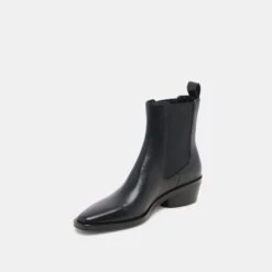 FOSTER BOOTIES BLACK LEATHER(Foster Booties Black Leather) 7 FOSTER BOOTIES BLACK LEATHER(Foster Booties Black Leather) -Dolce Vita Sale Store DOLCEVITA BOOTS FOSTER BLACK LEATHER 08