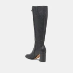 Dolce Vita FYNN WIDE CALF BOOTS ONYX LEATHER(Fynn Wide Calf Boots Onyx Leather) -Dolce Vita Sale Store DOLCEVITA BOOTS FYNNEXTRAWIDECALF ONYXLEATHER 02