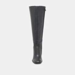 Dolce Vita FYNN WIDE CALF BOOTS ONYX LEATHER(Fynn Wide Calf Boots Onyx Leather) -Dolce Vita Sale Store DOLCEVITA BOOTS FYNNEXTRAWIDECALF ONYXLEATHER 03