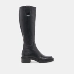 GLORY H2O EXTRA WIDE CALF BOOTS BLACK LEATHER(Glory H2o Extra Wide Calf Boots Black Leather)