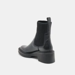 HILORA H2O BOOTS BLACK LEATHER(Hilora H2o Boots Black Leather) -Dolce Vita Sale Store DOLCEVITA BOOTS HILORA BLACK LEATHER H2O 09