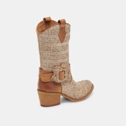 HOSS BOOTS BROWN MULTI RAFFIA(Hoss Boots Brown Multi Raffia) -Dolce Vita Sale Store DOLCEVITA BOOTS HOSS BROWNMULTIRAFFIA 03