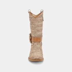 HOSS BOOTS BROWN MULTI RAFFIA(Hoss Boots Brown Multi Raffia) -Dolce Vita Sale Store DOLCEVITA BOOTS HOSS BROWNMULTIRAFFIA 04