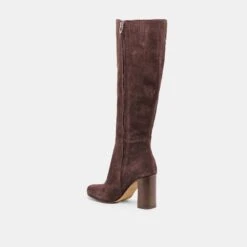 HUDSIN WIDE CALF BOOTS MAHOGANY SUEDE(Hudsin Wide Calf Boots Mahogany Suede) -Dolce Vita Sale Store DOLCEVITA BOOTS HUDSINWC MAHOGANYSUEDE 02 1