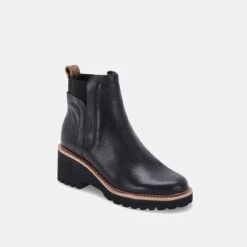 HUEY H2O BOOTS BLACK LEATHER(Huey H2o Boots In Black Leather) 4 HUEY H2O BOOTS BLACK LEATHER(Huey H2o Boots In Black Leather) -Dolce Vita Sale Store DOLCEVITA BOOTS HUEYH20 BLACKLEATHERH20 01
