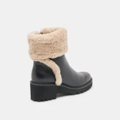 HUG H2O BOOTS BLACK LEATHER(Hug H2o Boots Black Leather) 4 HUG H2O BOOTS BLACK LEATHER(Hug H2o Boots Black Leather) -Dolce Vita Sale Store DOLCEVITA BOOTS HUG H2O BLACK LEATHER H2O 03