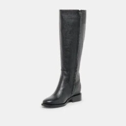 KILIAN H2O WIDE CALF BOOTS BLACK LEATHER(Kilian H2o Wide Calf Boots Black Leather) 5 KILIAN H2O WIDE CALF BOOTS BLACK LEATHER(Kilian H2o Wide Calf Boots Black Leather) -Dolce Vita Sale Store DOLCEVITA BOOTS KILIANH2OWC BLACKLEATHER 01
