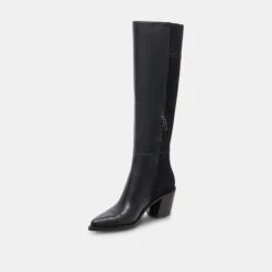 Dolce Vita KRISTY BOOTS BLACK LEATHER(Kristy Boots Black Leather) -Dolce Vita Sale Store DOLCEVITA BOOTS KRISTY BLACKDRITANLEATHER 08