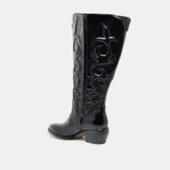 MIRLA EXTRA WIDE CALF BOOTS BLACK LEATHER(Mirla Extra Wide Calf Boots Black Leather) 8 MIRLA EXTRA WIDE CALF BOOTS BLACK LEATHER(Mirla Extra Wide Calf Boots Black Leather) -Dolce Vita Sale Store DOLCEVITA BOOTS MIRLAPLUS BLACKLEATHER 02 1