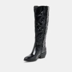 MIRLA WIDE CALF BOOTS BLACK LEATHER(Mirla Wide Calf Boots Black Leather) 7 MIRLA WIDE CALF BOOTS BLACK LEATHER(Mirla Wide Calf Boots Black Leather) -Dolce Vita Sale Store DOLCEVITA BOOTS MIRLAWC BLACKLEATHER 01 1