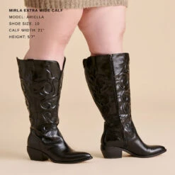 MIRLA EXTRA WIDE CALF BOOTS BLACK LEATHER(Mirla Extra Wide Calf Boots Black Leather) 5 MIRLA EXTRA WIDE CALF BOOTS BLACK LEATHER(Mirla Extra Wide Calf Boots Black Leather) -Dolce Vita Sale Store DOLCEVITA BOOTS MIRLA BLACKLEATHER EXTRAWIDECALF 1