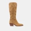MIRLA BOOTS LT BROWN SUEDE(Mirla Boots Lt Brown Suede)