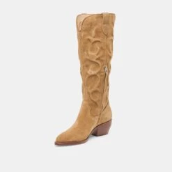 MIRLA BOOTS LT BROWN SUEDE(Mirla Boots Lt Brown Suede) -Dolce Vita Sale Store DOLCEVITA BOOTS MIRLA LTBROWNSUEDE 09