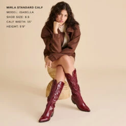 MIRLA BOOTS OXBLOOD LEATHER(Mirla Boots Oxblood Leather) 5 MIRLA BOOTS OXBLOOD LEATHER(Mirla Boots Oxblood Leather) -Dolce Vita Sale Store DOLCEVITA BOOTS MIRLA OXBLOODLEATHER 1