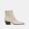 NONAH BOOTIES IVORY LEATHER(Nonah Booties Ivory Leather)