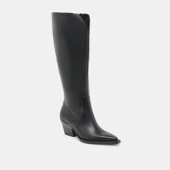 RAJ EXTRA WIDE CALF BOOTS BLACK LEATHER(Raj Extra Wide Calf Boots Black Leather) -Dolce Vita Sale Store DOLCEVITA BOOTS RAJEXTRAWIDECALF BLACKLEATHER 01 1303de29 d211 4568 9cef 5f2258630661