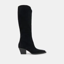 RAJ EXTRA WIDE CALF BOOTS ONYX SUEDE(Raj Extra Wide Calf Boots Onyx Suede)