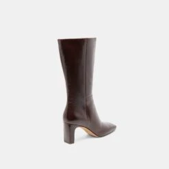RIGGS WIDE CALF BOOTS CHOCOLATE LEATHER(Riggs Wide Calf Boots Chocolate Leather) -Dolce Vita Sale Store DOLCEVITA BOOTS RIGGS CHOCOLATELEATHER 03 5976ba96 3491 424b 9caa 09d1d56ae502