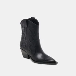 RIMONA BOOTIES BLACK LEATHER(Rimona Booties Black Leather) 4 RIMONA BOOTIES BLACK LEATHER(Rimona Booties Black Leather) -Dolce Vita Sale Store DOLCEVITA BOOTS RIMONA BLACKLEATHER01