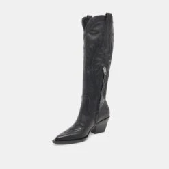 RYATT BOOTS BLACK LEATHER(Ryatt Boots Black Leather) 8 RYATT BOOTS BLACK LEATHER(Ryatt Boots Black Leather) -Dolce Vita Sale Store DOLCEVITA BOOTS RYATT BLACKLEATHER 08