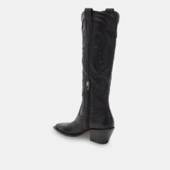 SAMSIN BOOTS BLACK LEATHER(Samsin Boots Black Leather) 9 SAMSIN BOOTS BLACK LEATHER(Samsin Boots Black Leather) -Dolce Vita Sale Store DOLCEVITA BOOTS SAMSIN BLACKLEATHER 08