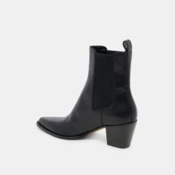 SHADIE H2O WIDE BOOTIES BLACK LEATHER(Shadie H2o Wide Booties Black Leather) -Dolce Vita Sale Store DOLCEVITA BOOTS SHADIE H2O BLACK LEATHER H2O 09 08595e79 86e8 43b2 a8c4 21d6ee306eab