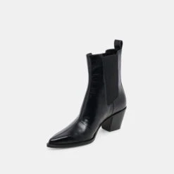 SHADIE H2O BOOTIES MIDNIGHT CRINKLE PATENT(Shadie H2o Booties Midnight Crinkle Patent) -Dolce Vita Sale Store DOLCEVITA BOOTS SHADIE H2O MIDNIGHT CRINKLE PATENT H2O 08