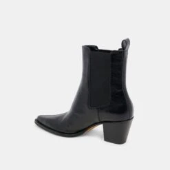 SHADIE H2O BOOTIES MIDNIGHT CRINKLE PATENT(Shadie H2o Booties Midnight Crinkle Patent) -Dolce Vita Sale Store DOLCEVITA BOOTS SHADIE H2O MIDNIGHT CRINKLE PATENT H2O 09