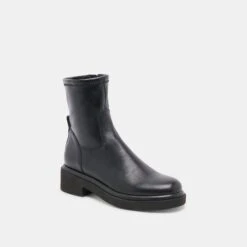 SIMAYA H2O BOOTS BLACK LEATHER(Simaya H2o Boots Black Leather) -Dolce Vita Sale Store DOLCEVITA BOOTS SIMAYA H2O BLACK LEATHER H2O 01